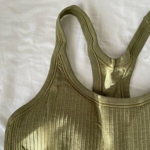 Lululemon Ebb to Street Tank Green EUC Size 4